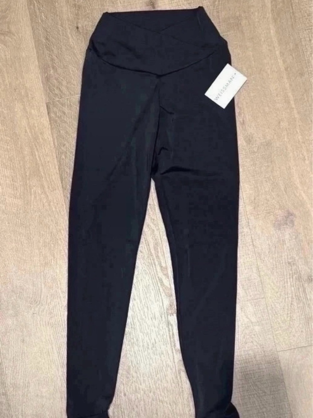 Weissman High-Waist Black dance Leggings - size LC